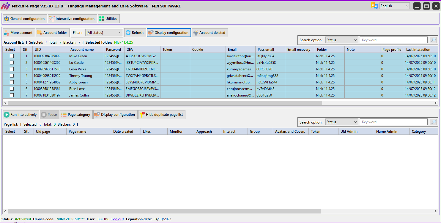 Max Care Page Software