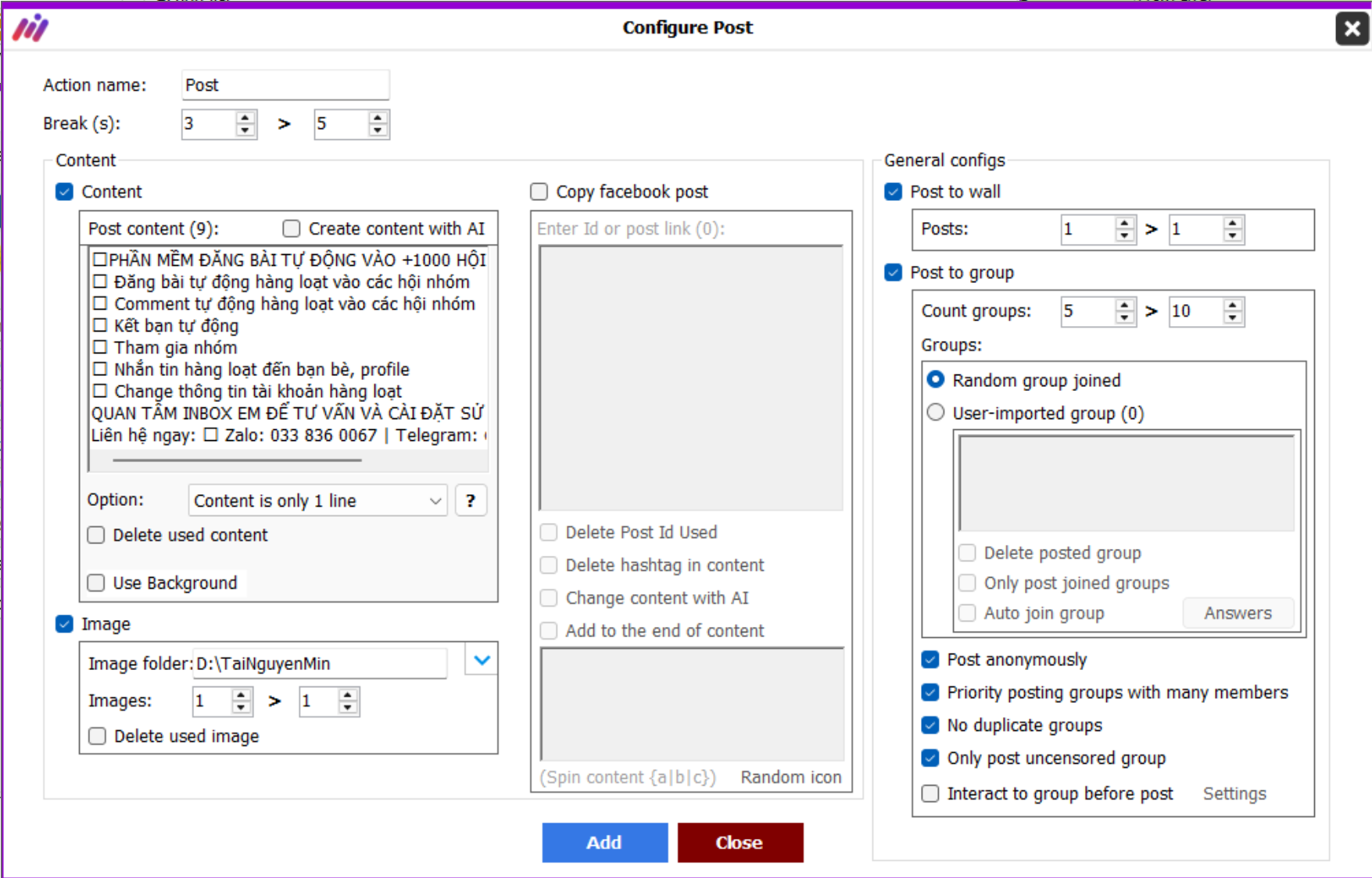 Max Care Facebook Software