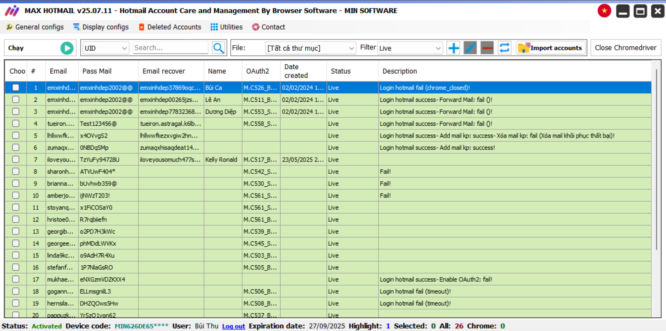 Max Hotmail Software