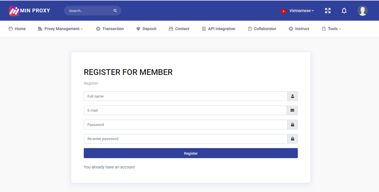 Create an Account